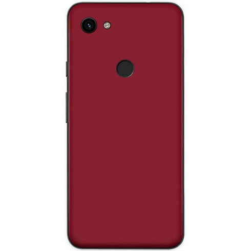 Burgundy Solid Google Pixel 3a Skin